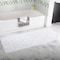 Hastings Home 100 Percent Cotton Trellis Bathroom Mat - 24x60 inches - White 710632VIB - alternate 1